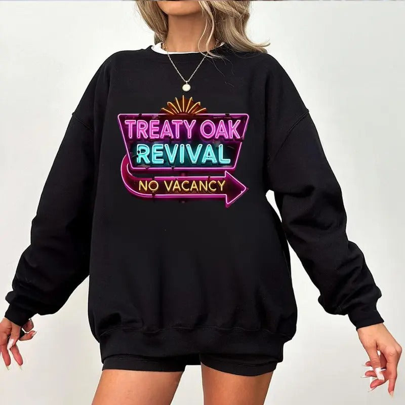Treaty Oak Revival "No Vacancy" Sweatshirt Unisex Heavy Blend Crewneck shirt, Perfect for Music Fans and Casual shirt...