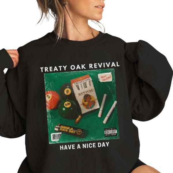 Treaty Oak Revival Classic T-Shirt Sweatshirt Hoodie, Classic Fit, Trendy Unisex Tee, Texas Cpuntry Rock Treaty Oak...