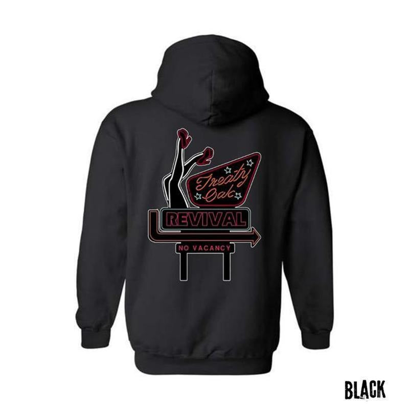 Treaty Oak Revival Hoodie Sweatshirt Tee - Retro Neon Sign-Inspired Design With Bold Graphics Menswear Sweaters Tops...