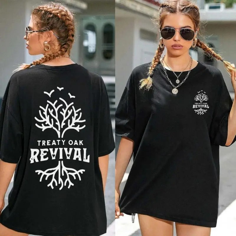 Treaty Oak Revival T-shirt Hoodie Unisex Classic Style Sweatshirt Tee Retro Funny Party Hoodie for Women Gift Cotton...