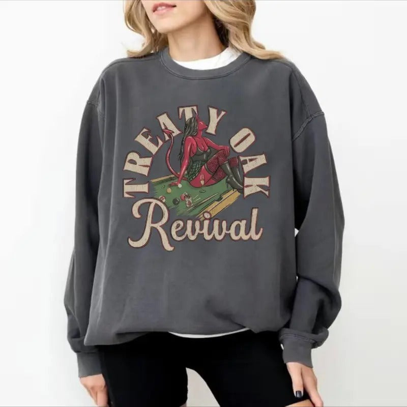 Treaty Oak Revival Tour In New Braunfels Classic Hoodie Sweatshirt And T-shirt, Music Fan Gift | HypeDripTees.com