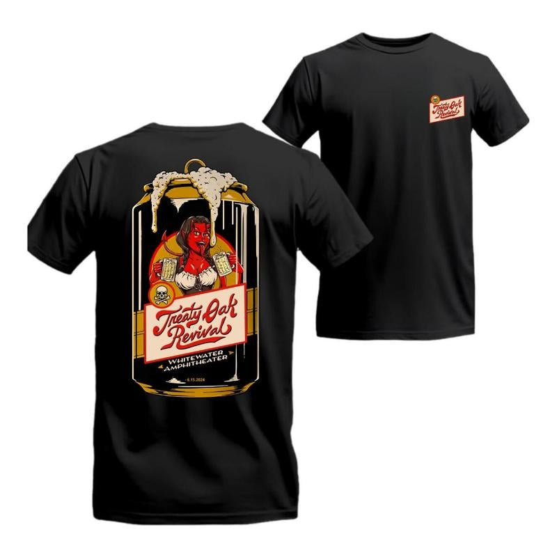 Treaty Oak Revival Tour In New Braunfels Classic T-Shirt Sweatshirt Hoodie Whitewater Amphitheater, 2 Siders Vintage...