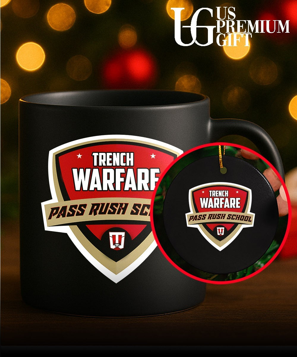 Trench Warfare Pass Rush School 2026 logo shirt