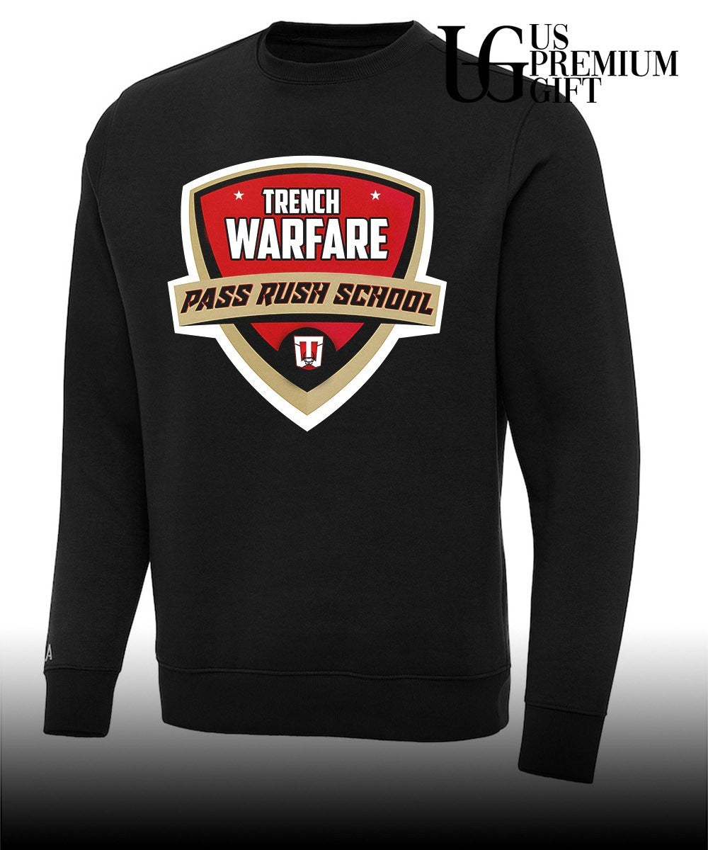 Trench Warfare Pass Rush School 2026 logo shirt