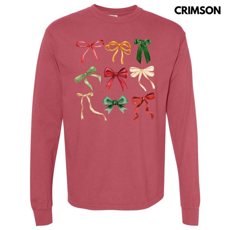 Trendy Ribbon Collage Long Sleeve Comfort Colors T-Shirt 'NLB' Hoodie, Sweatshirt | HypeDripTees.com