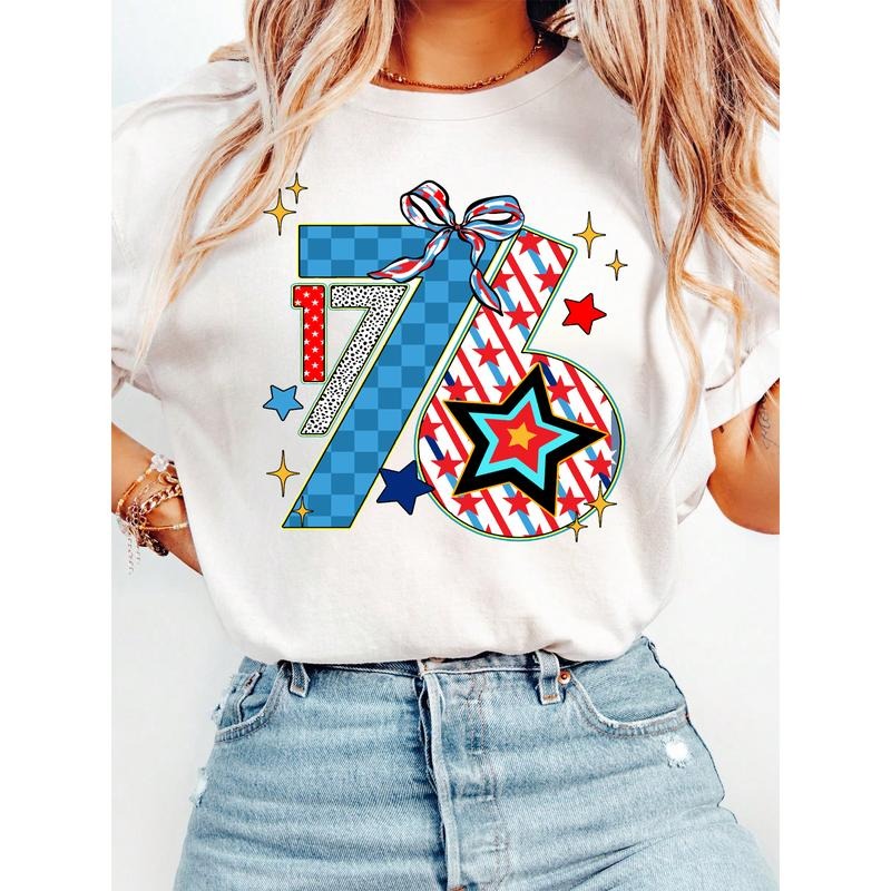 Trendy T - Shirt: Stylish "1776" Graphic with Patriotic Elements Hoodie, Sweatshirt | HypeDripTees.com