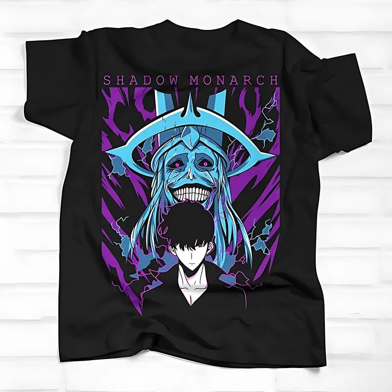 Trendy TShirt Monarch Of Shadows Solo Leveling T-Shirt Hoodie, Sweatshirt | HypeDripTees.com