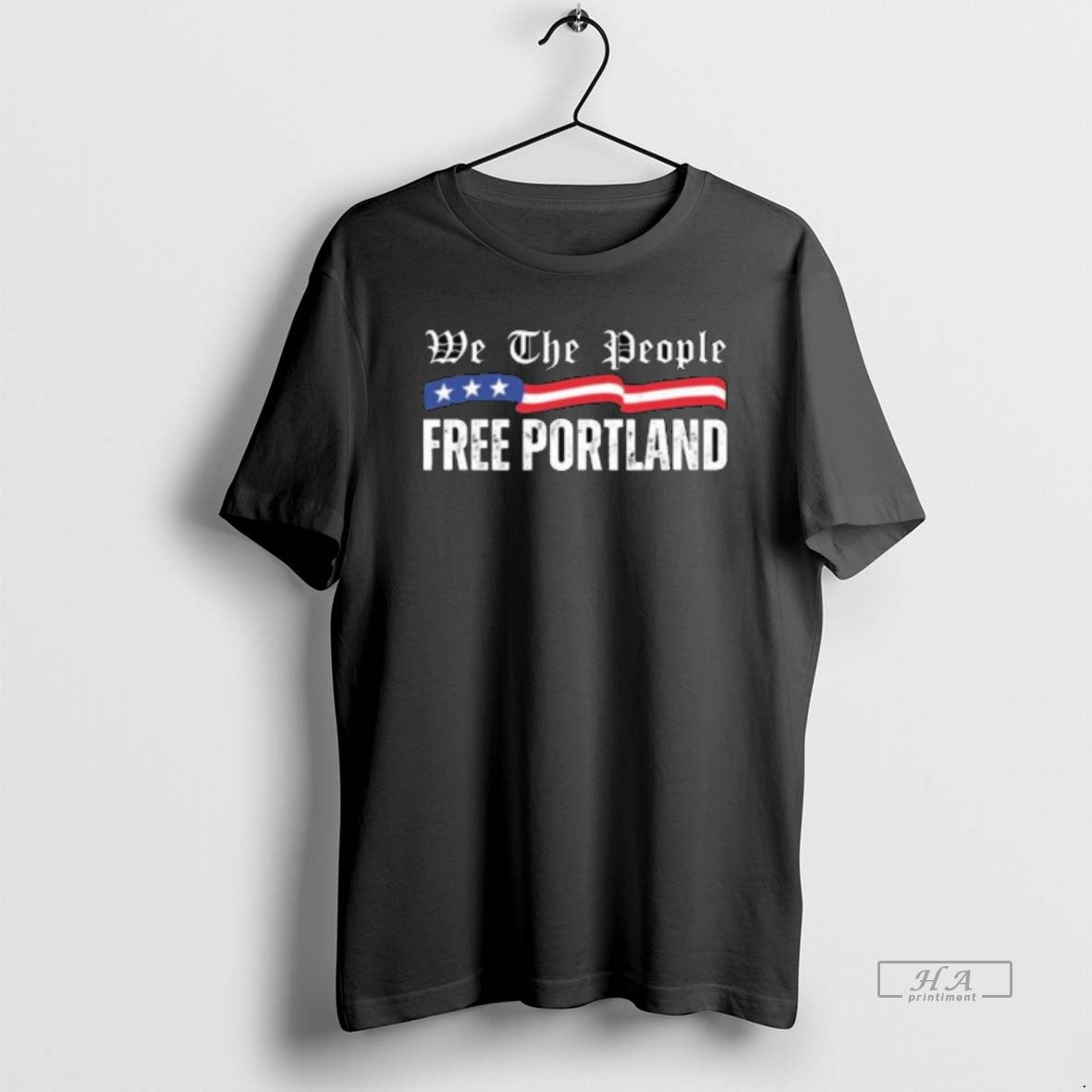 Trendy We The People Free Portland Protest Usa Flag Long Sleve