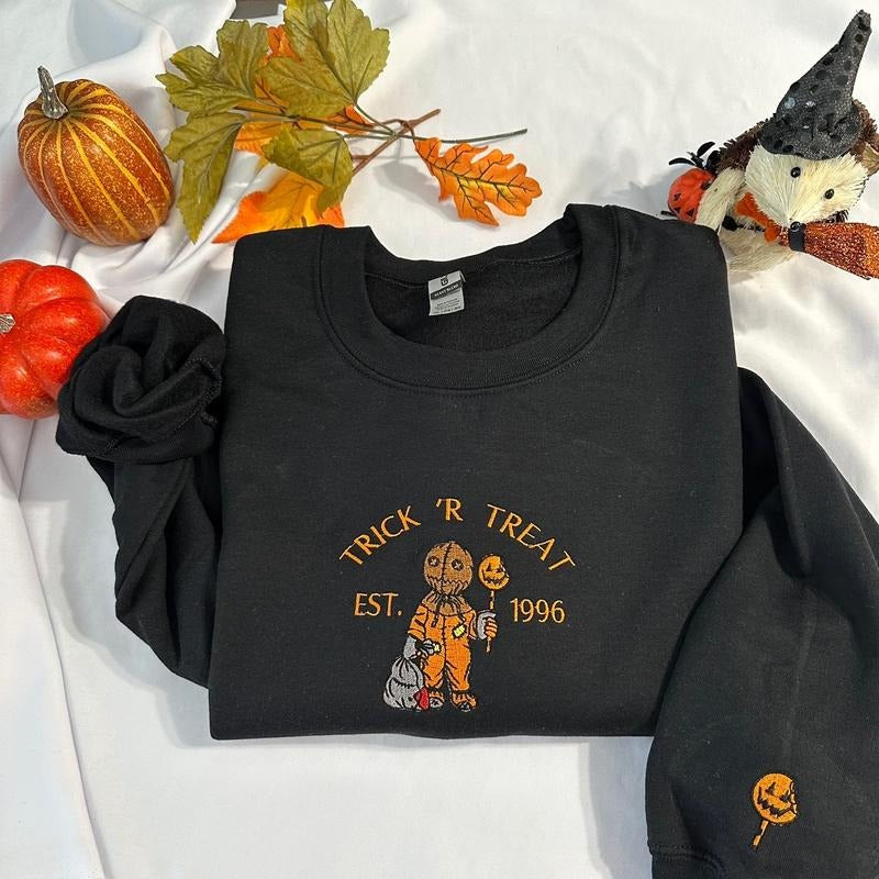 Trick r Treat embroidered sweatshirt T-Shirts, Hoodie | HypeDripTees.com