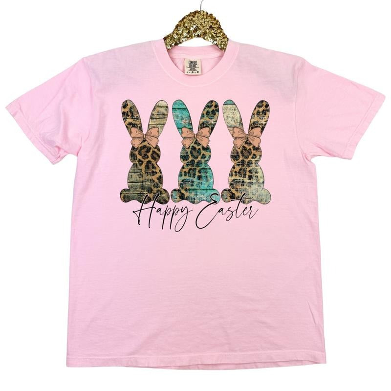 Trio  Easter Bunny Comfort Colors T-Shirt Hoodie, Sweatshirt | HypeDripTees.com