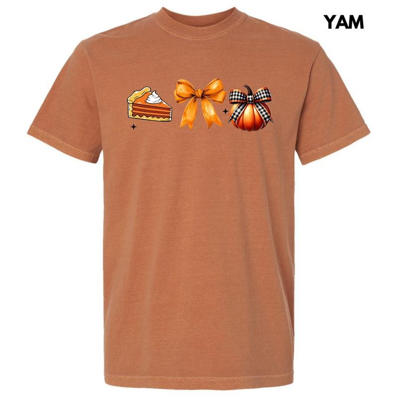 Trio Thanksgiving Things Comfort Colors T-Shirt 'NLB' Hoodie, Sweatshirt | HypeDripTees.com