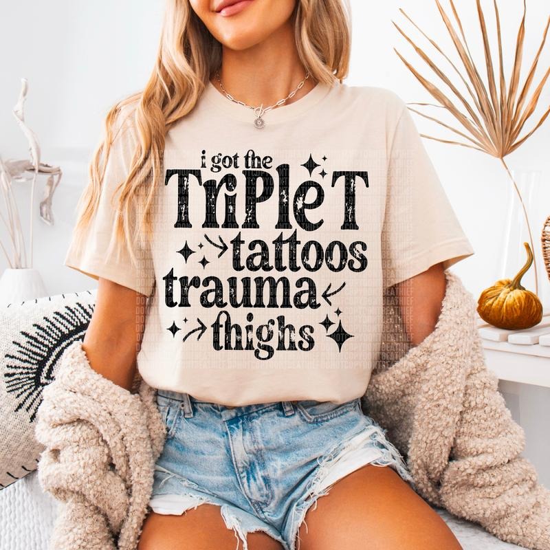 Triplet DTF Transfers - THIS IS NOT A SHIRT Hoodie, Sweatshirt | HypeDripTees.com