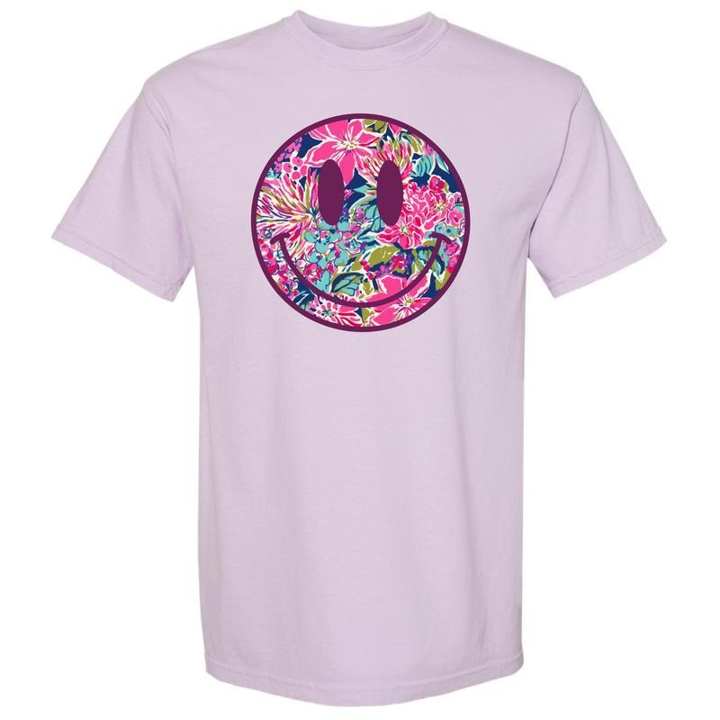 Tropical Vibes Happy Face Comfort Colors T-Shirt 'NLB' Hoodie, Sweatshirt | HypeDripTees.com