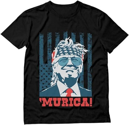 "Trum Shirt American Flag Team 'Murica MAGA Memorial Day Patriotic USA Merica Mens 4th of July T-shirts, America Shirt,...