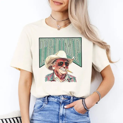 "TrumM Shirt Western Trum Tee Cowboy Shirt Make America Great TrumM Daddy Shirt MAGA Trump President Tee D0nal TrumM...