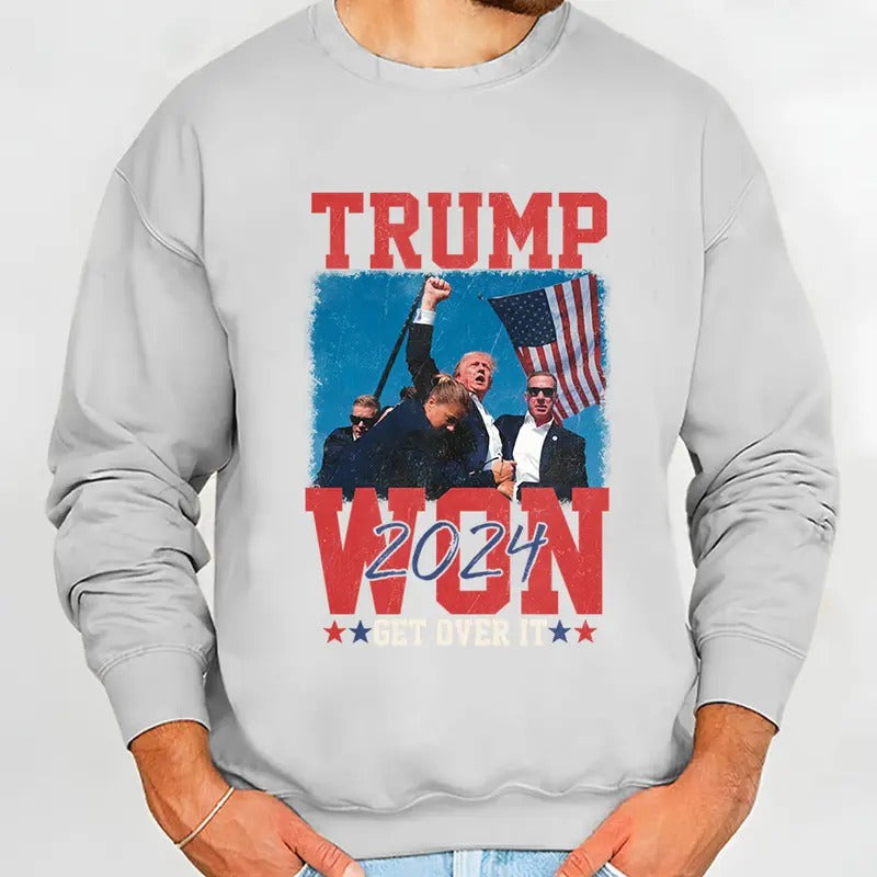 Trummp Won Again Shirt, Election Sweater, After Election Shirt, Trummp 2024 Hoodie, Republican Shirt, 47th President Tee...