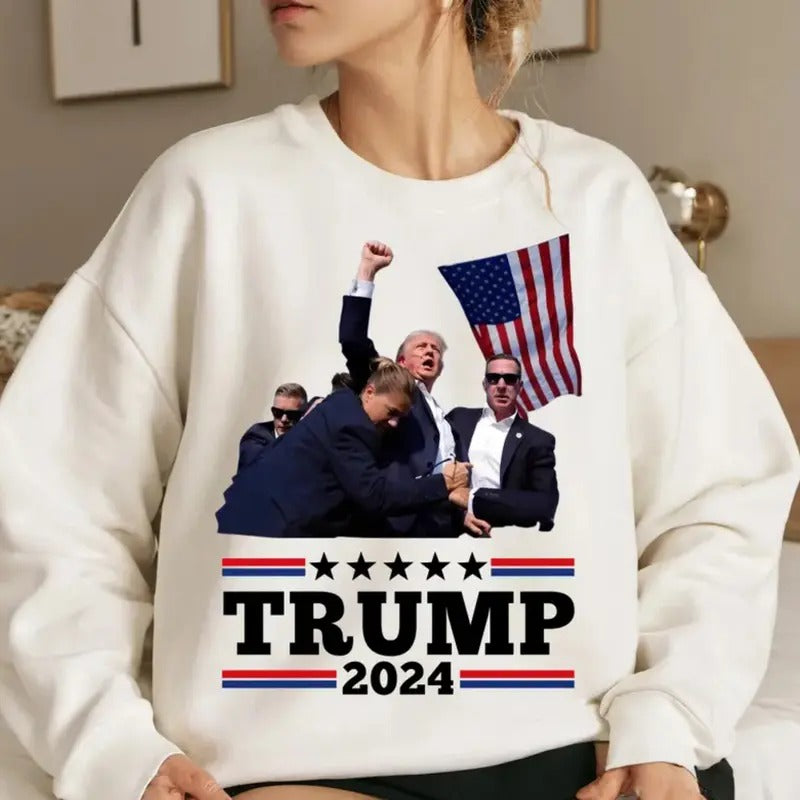 Trump 2024 - Butler Rally - Trump Tshirt - Unisex Tshit, Sweatshirt Hoodie | HypeDripTees.com