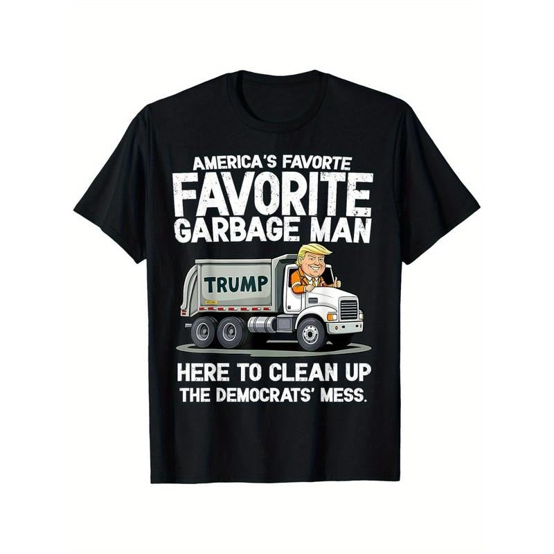 Trump 2024 Election Campaign T-Shirt - Unisex Cotton Crew Neck Tee with Printed Design, Regular Fit, All-Season Comfort,...