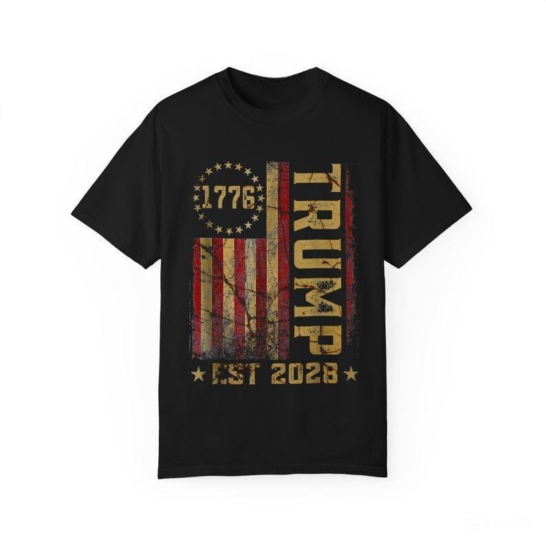 Trump 2028 Shirt, President Donald Trump Tee, 1776 Trummp Shirts, Republican Conservative, Support Trump, For Men, For...