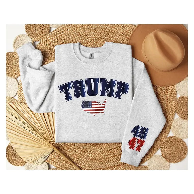 Trump 47 Crewneck Sweatshirt Trump Train Sweatshirt Trump 2024 Donald Trump 47th President Trump Sweater Awakened...