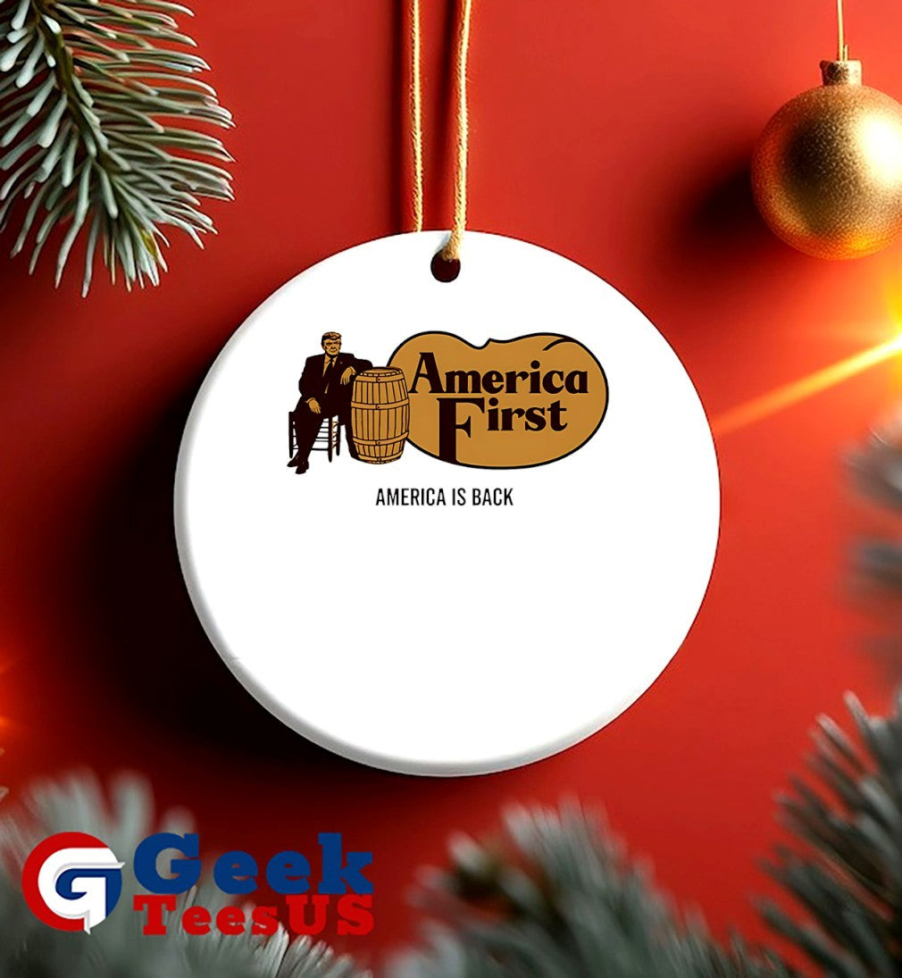 Trump Cracker Barrel America First America is back logo shirt