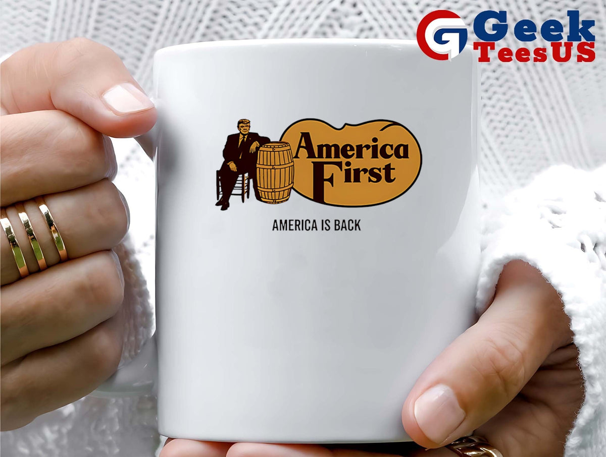 Trump Cracker Barrel America First America is back logo shirt