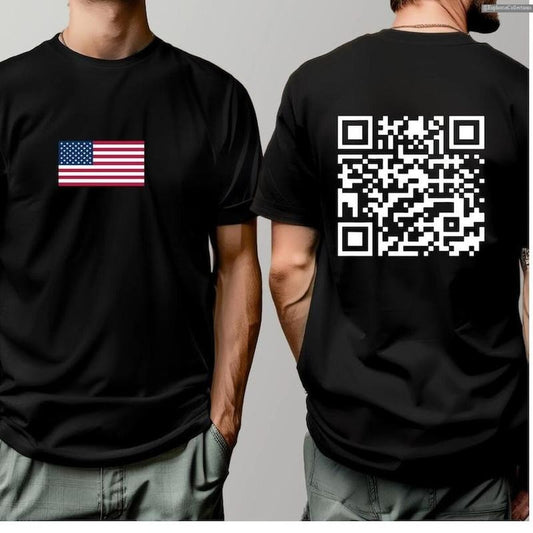 #Trump Dance QR Code T-Shirt, Viral #Trump Dance YMCA QR Code Shirt, Prank Meme Republican Tee, MAGA Election 2024 , Global Trending Outfits