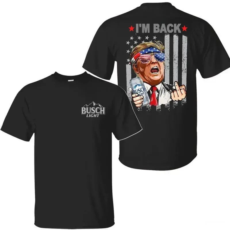 Trump I'M Back Buscch Light Shirt , Trump 2024 Shirt, Election 2024, Gift For Trump Supporters, Full Colors, Full Sizes...
