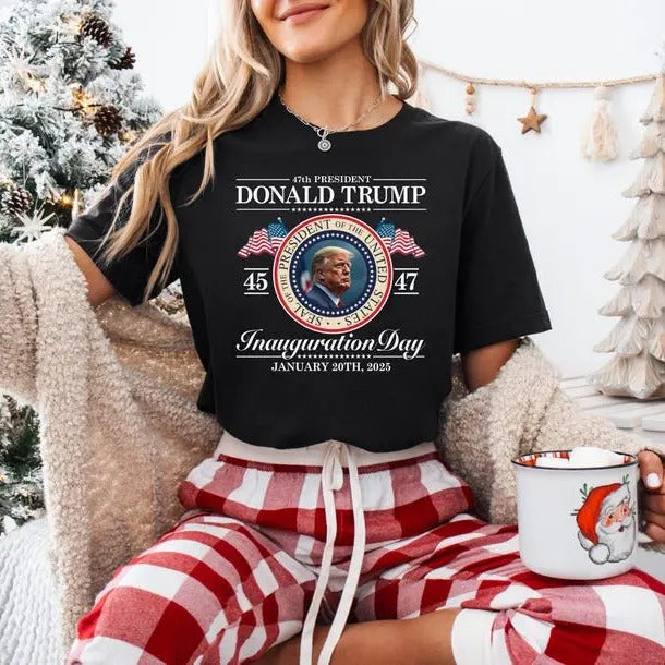 Trump Inauguration Day T-Shirt, Classic Retro Graphic Unisex Tee Gift For Men and Women Hoodie, Sweatshirt | HypeDripTees.com