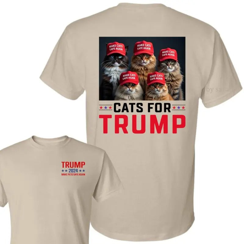 Trump Make Cat Safe Again Shirt, Save Your Pets Vote Trump 2024 Shirt, Trump Eating Cats and Dogs, Gift For Trump...