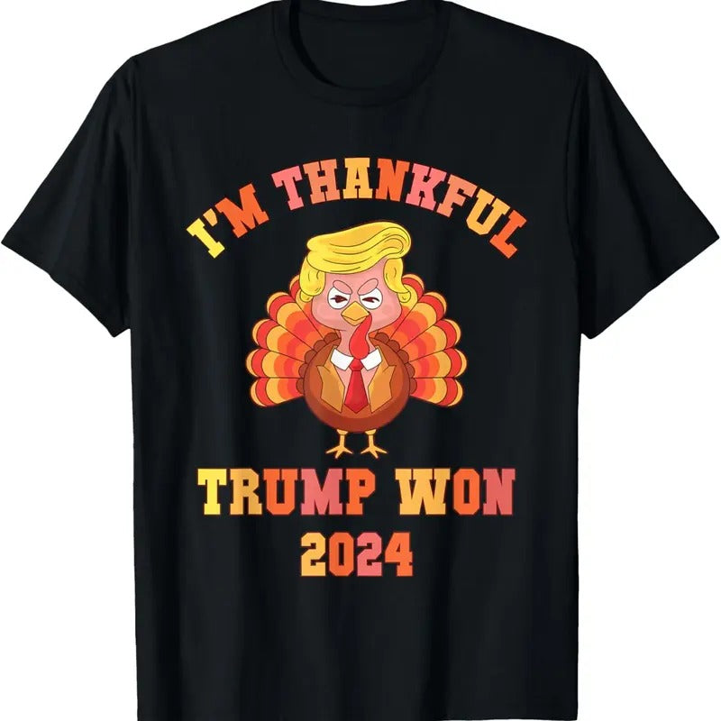 Trump Make Thanksgiving Great Again I'm Thankful Trump Won T-Shirt Hoodie, Sweatshirt | HypeDripTees.com