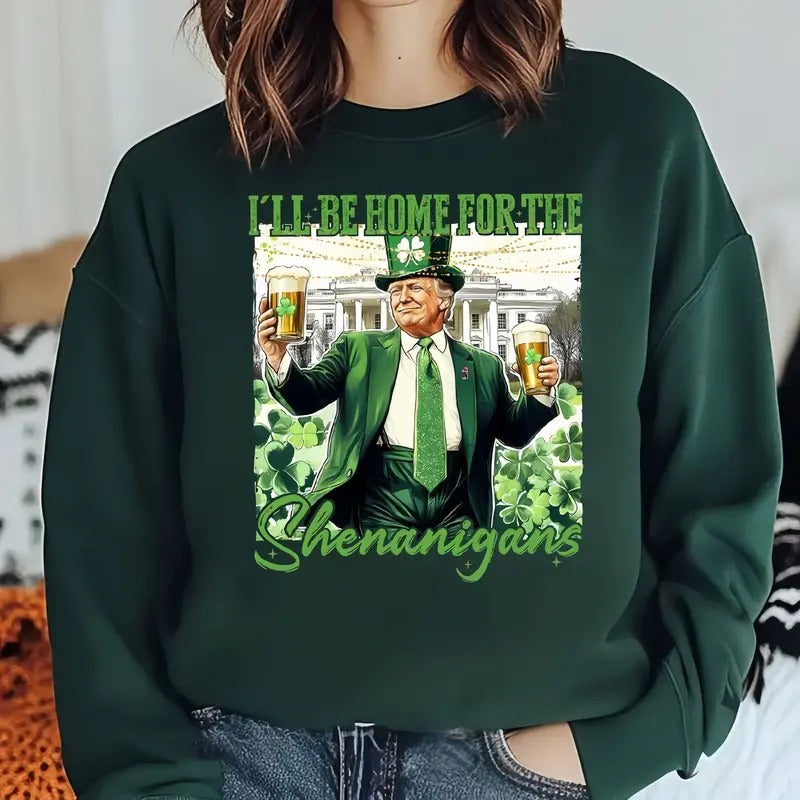 Trump Patrick Days Shirt, Patrick trump Tee, Unisex Shirt Top Womenswear Sweatshirt Hoodie | HypeDripTees.com