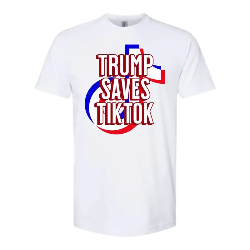 Trump Saves TikTok- Gildan, Comfy and Quality Shirt Hoodie, Sweatshirt | HypeDripTees.com