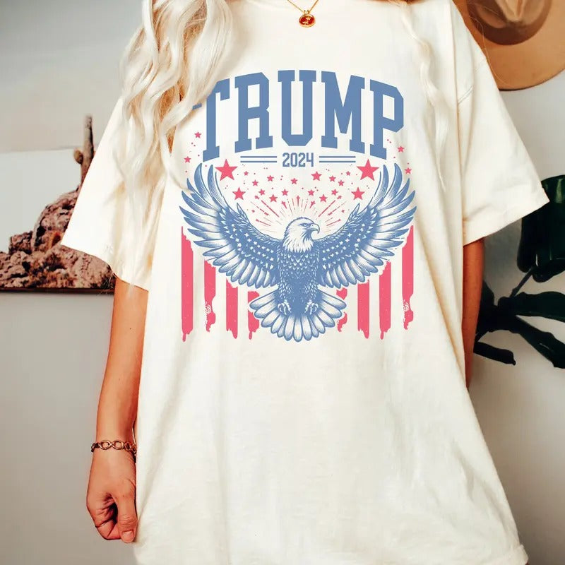 Trump Shirt, American Flag Shirt, Pro Trump Shirt, Pro America Shirt, Trump 2024 Shirt, Republican Shirt, MAGA 2024...