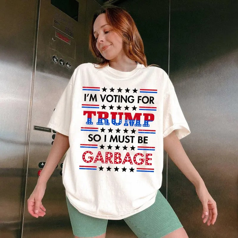 Trump Shirt, Trump Gar.bage Shirt, MAGA Shirt, Trump 2024 Hoodie, Sweatshirt | HypeDripTees.com