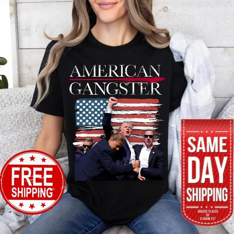 Trump Shot T Shirt - Trump 2024 Shirt - Trump Shot Shirt - Trump T Shirt - Republican Gifts - President Trump