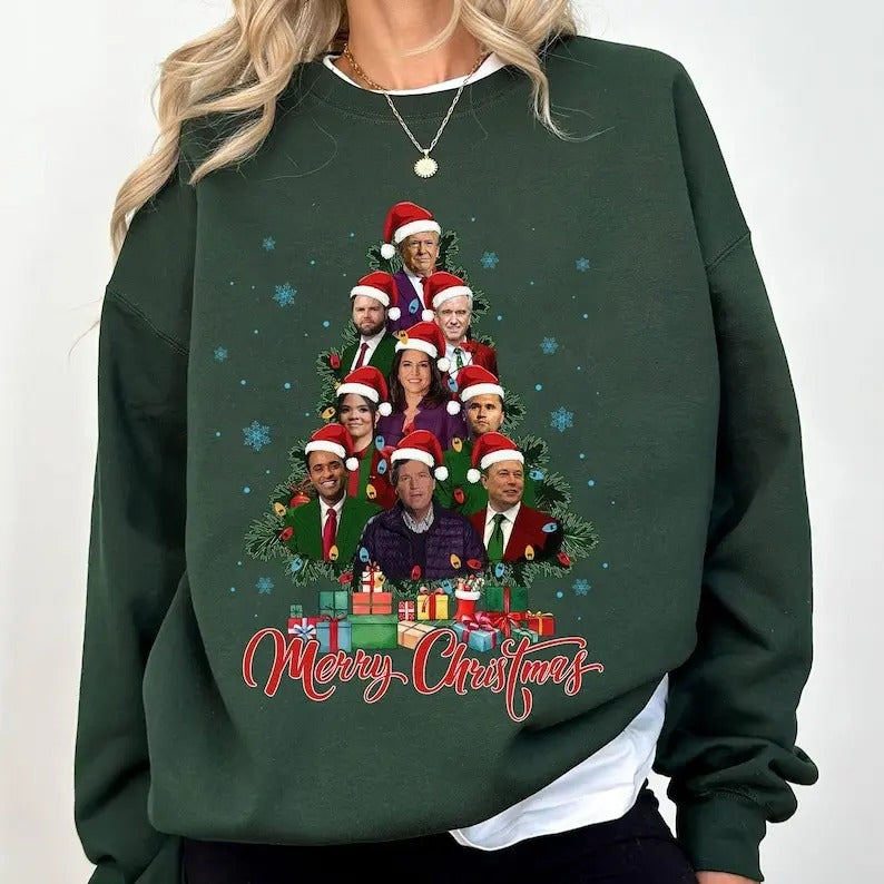 Trump Supporter Christmas Sweatshirt, Christmas Republican Sweater, Trump I'll Be Home for Christmas Sweatshirt, Santa...
