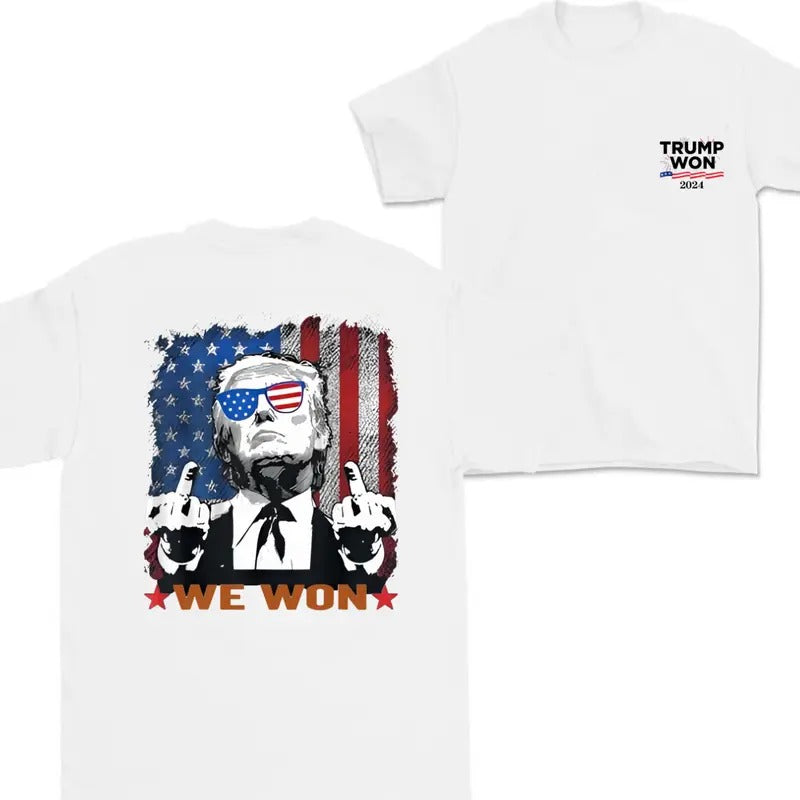 Trump We Won , Trump 2024 , Trump Shirt , Trump Hoodie , Sweatshirt And T-shirt Menswear Classic | HypeDripTees.com