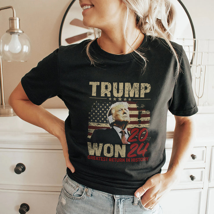 Trump Won 2024 Greatest Return In History Shirt