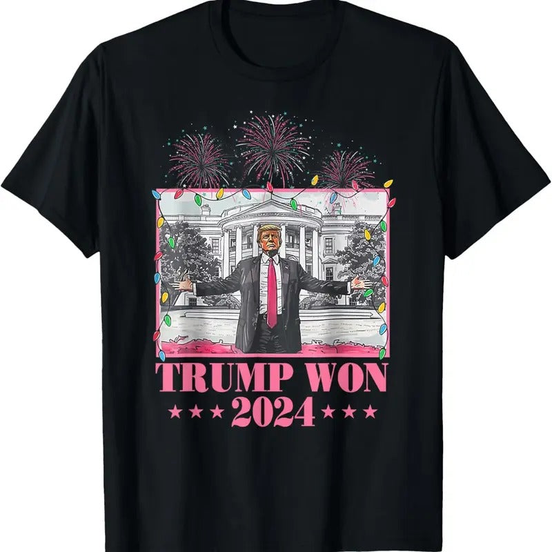 Trump Won Again 2024 Election President 47 th T-Shirt Hoodie, Sweatshirt | HypeDripTees.com