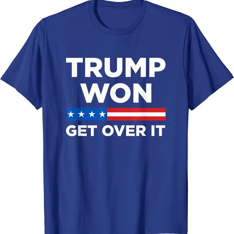 Trump Won Get Over It 2024 Donald Trump Won 2024 T-Shirt Hoodie, Sweatshirt | HypeDripTees.com