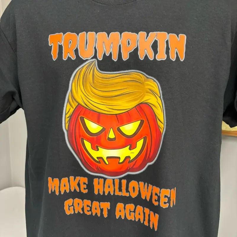 Trumpkin Make Halloween Great Again T shirt Cotton Menswear Hoodie, Sweatshirt | HypeDripTees.com
