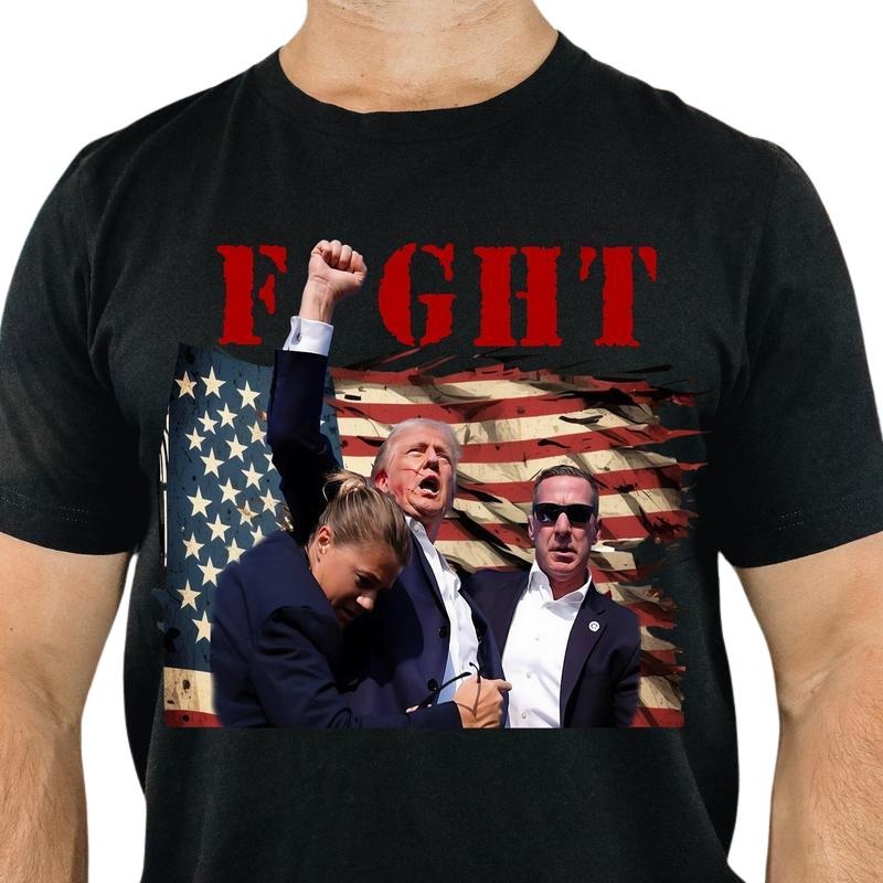 Trumpp Fight T-Shirts, MAGA Fist Pump Sho0ting Survivor Unisex T-Shirts Menswear Top Hoodie, Sweatshirt | HypeDripTees.com