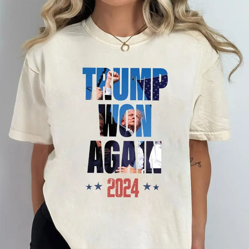 Trumpp Won Shirt, Trumpp Shirt, I'll Be Home For Christmas Shirt Tops Womenswear Hoodie, Sweatshirt | HypeDripTees.com