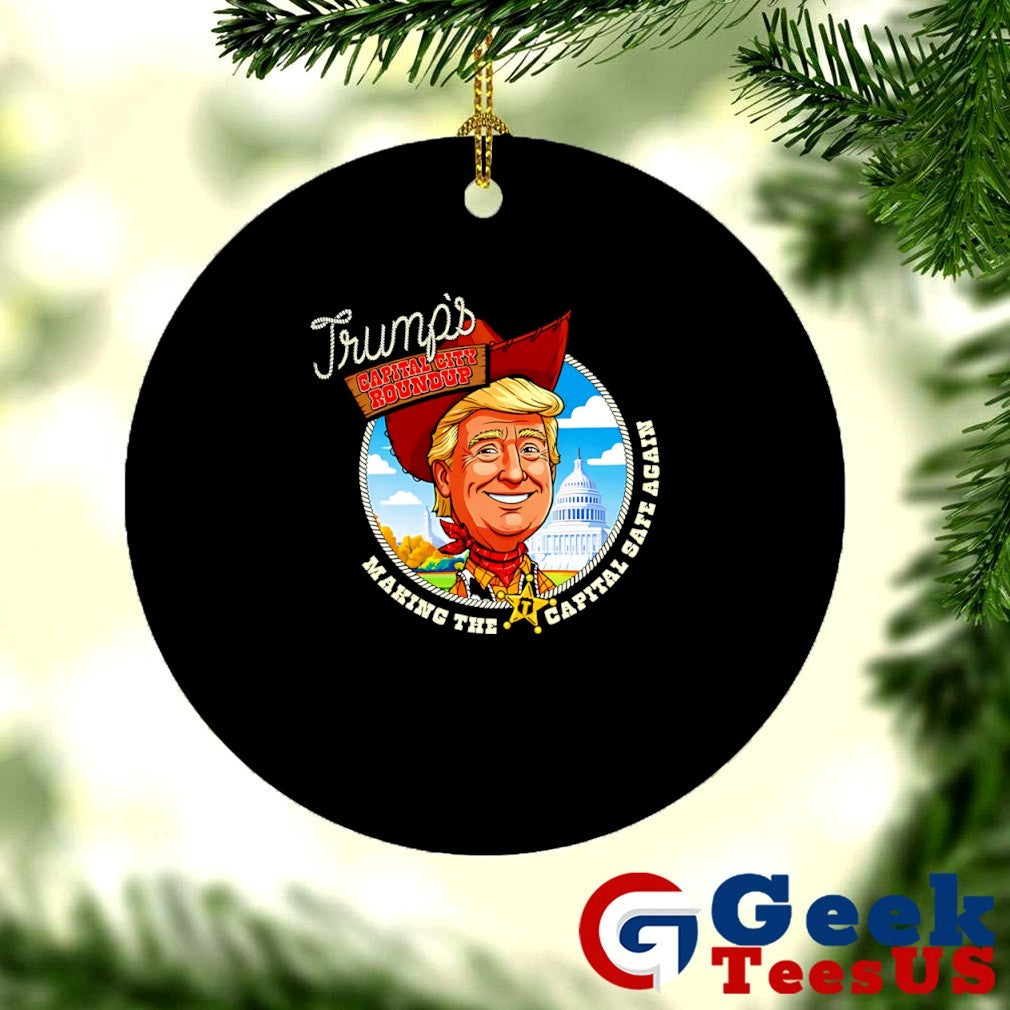 Trump’s capital city round up making the capital safe again shirt