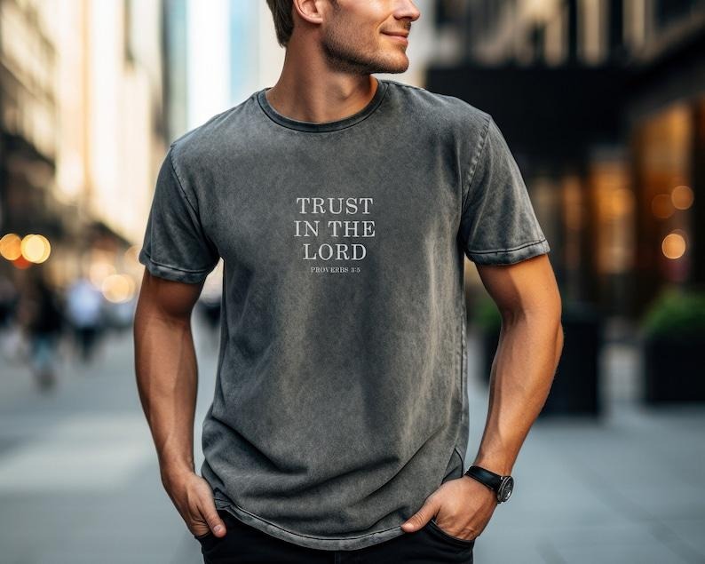 Trust In The Lord, Mens and Womens Christian tShirt Bible Verse Hoodie, Sweatshirt | HypeDripTees.com