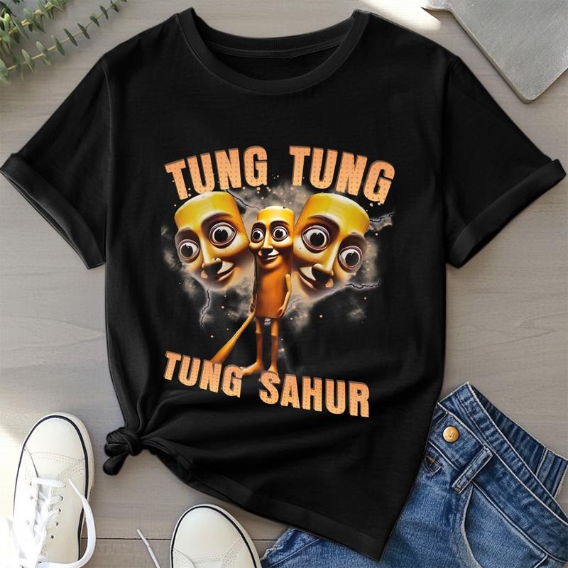 Tung Tung Tung Sahur Funny Tee Italian Brainrot Funny Bootleg Bat Meme Unisex Shirt 25522 Hoodie, Sweatshirt