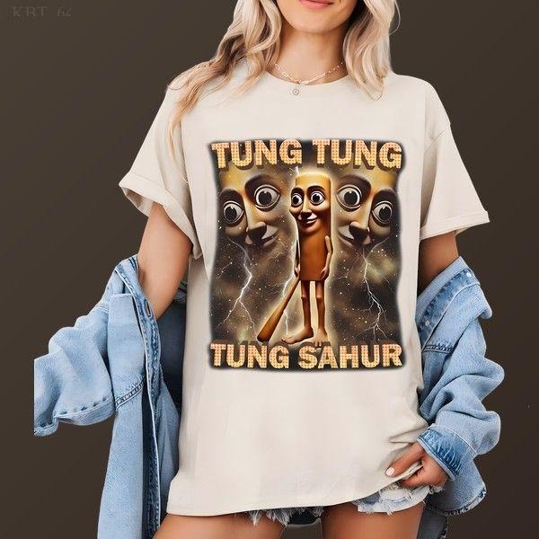 Tung Tung Tung Sahur T-shirt Ultimate Gift For Fans Stylish Gift For Her Hoodie, Sweatshirt | HypeDripTees.com