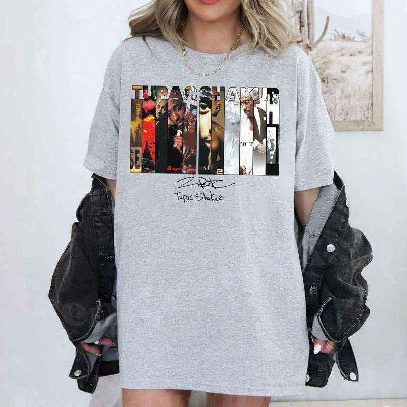 Tupac Album Cover Shirt, Tupac Shirt, 2pac Shirt, Rapper Graphic Tee, Gift For Rap Fan Hoodie, Sweatshirt | HypeDripTees.com
