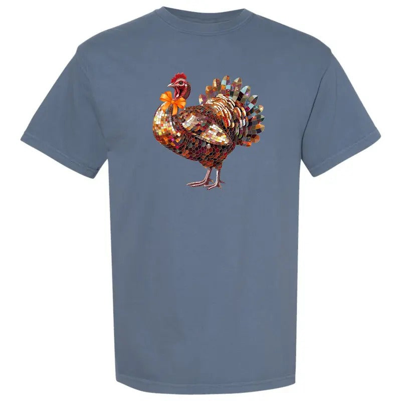 Turkey Dazzling Disco Comfort Colors T-Shirt 'NLB' Hoodie, Sweatshirt | HypeDripTees.com
